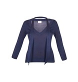 Adriano Goldschmied Pullover with V-neck dark blue