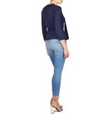 Adriano Goldschmied Pullover with V-neck dark blue