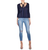 Adriano Goldschmied Pullover mit V-Ausschnitt dunkelblau