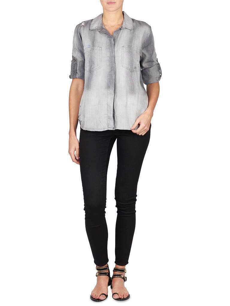Bella Dahl Blouse chateau wash grijs