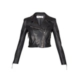 Elisabetta Franchi Lederjacke schwarz