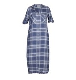 Bella Dahl Geruite jurk beacon blue