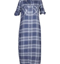 Bella Dahl Geruite jurk beacon blue