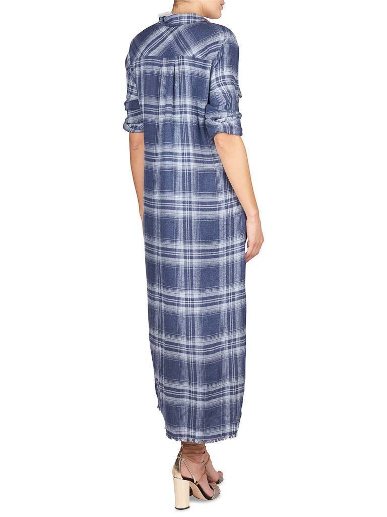 Bella Dahl Checkered dress beacon blue