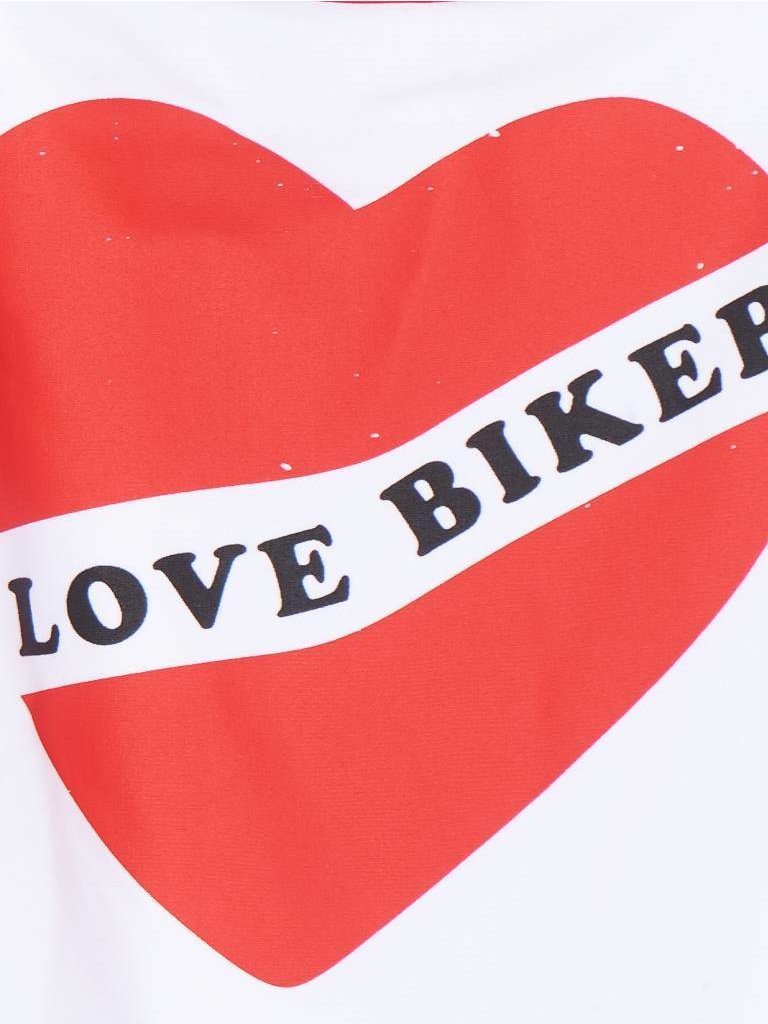 Zoe Karssen I love bikers Badeanzug weiß