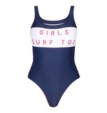Zoe Karssen Girls surf too badpak donkerblauw