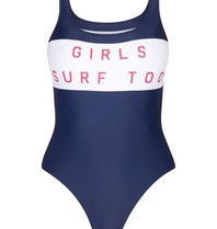 Zoe Karssen Girls surf too badpak donkerblauw