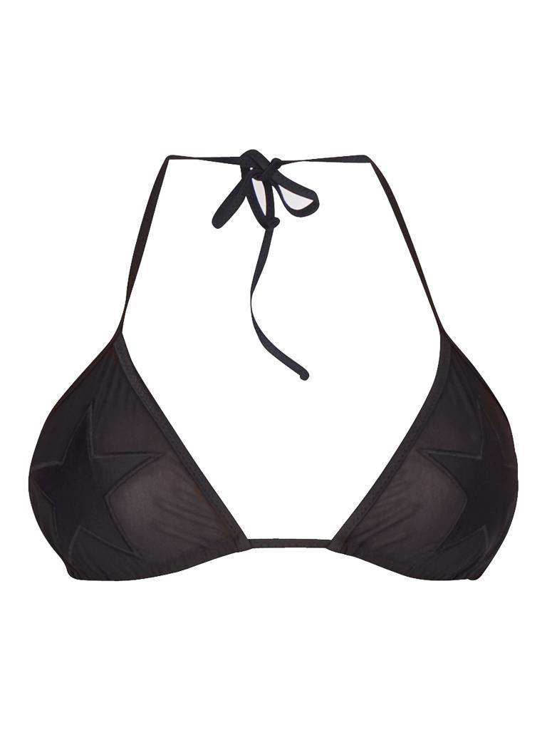 Zoe Karssen Star patches Triangel-bikinitop schwarz