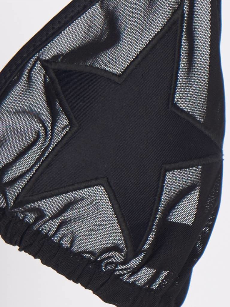 Zoe Karssen Star patches Triangel-bikinitop schwarz