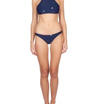 Zoe Karssen Hearts all over halter bikinitop dark blue