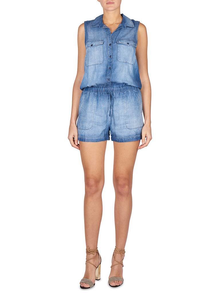 Bella Dahl Denim jumpsuit arctic wash blauw