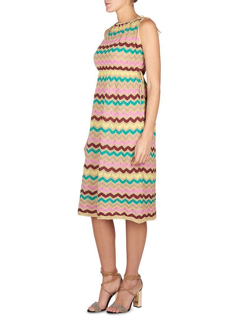 M Missoni Lurex Halfter Kleid Multicolor