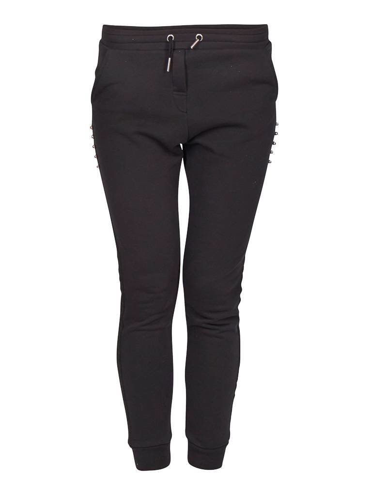 Zoe Karssen Pierced tuxedo sweatpants black