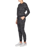 Zoe Karssen Map all over Sweater black with silver details