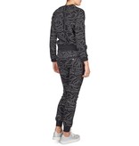 Zoe Karssen Map all over Sweater black with silver details