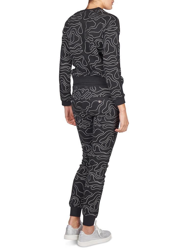 Zoe Karssen Map all over Sweater black with silver details