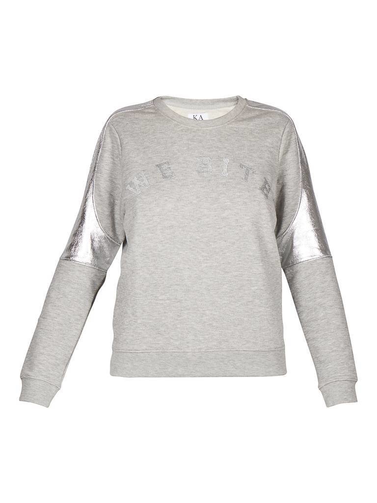 Zoe Karssen We bite Sweatshirt grau