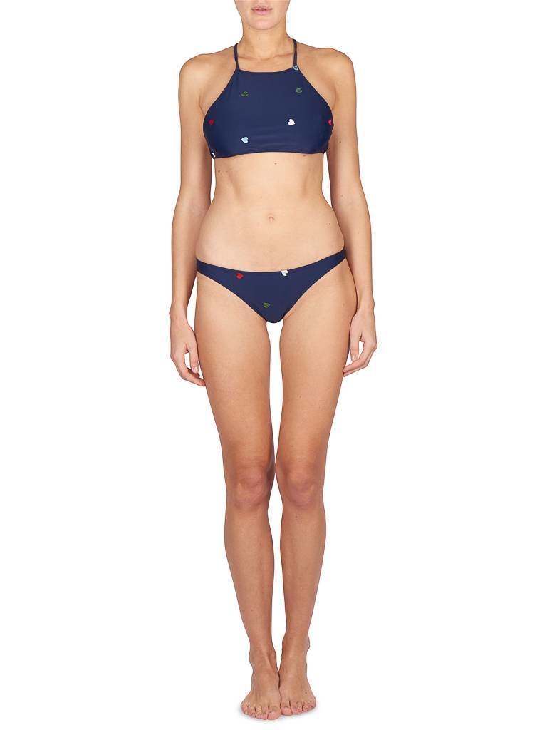 Zoe Karssen Hearts all over bikini bottom dark blue