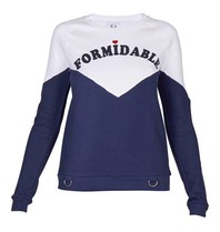 Zoe Karssen Formidable sweater wit-blauw