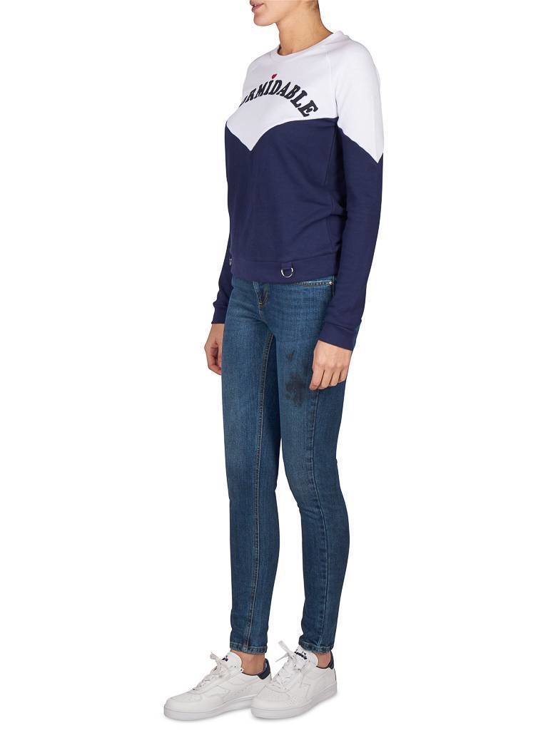 Zoe Karssen Formidable Sweatshirt weiß-blau