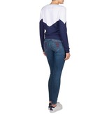 Zoe Karssen Formidable sweater wit-blauw