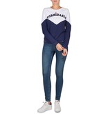 Zoe Karssen Formidable sweater wit-blauw