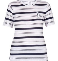 Zoe Karssen Striped tee Runaway mouse white-blue