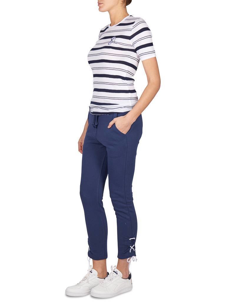 Zoe Karssen Striped tee Runaway mouse white-blue