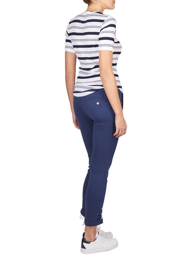 Zoe Karssen Striped tee Runaway mouse white-blue