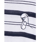 Zoe Karssen Striped tee Runaway mouse white-blue
