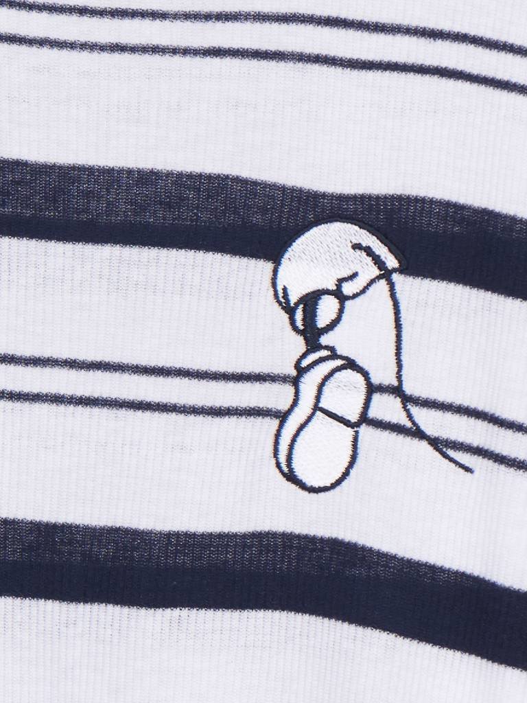 Zoe Karssen Striped tee Runaway mouse white-blue