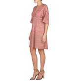 M Missoni V-Ausschnitt Kleid altrosa