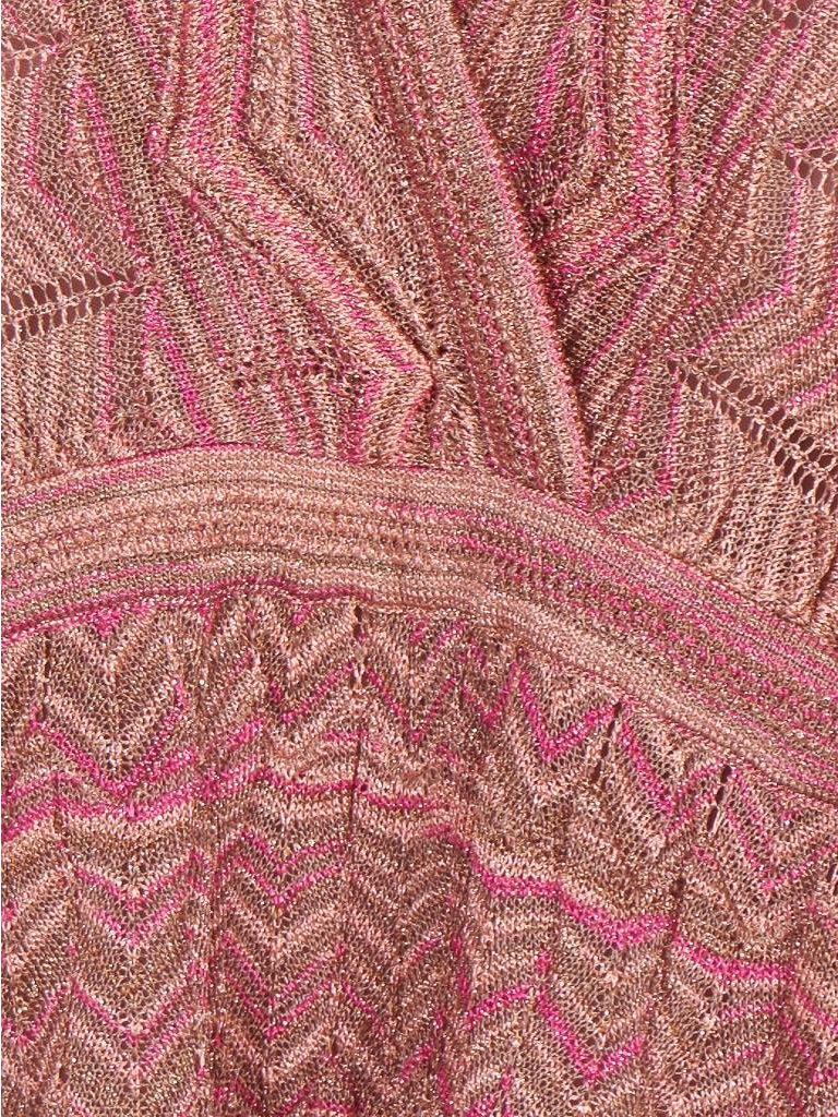 M Missoni V-hals jurk oud roze