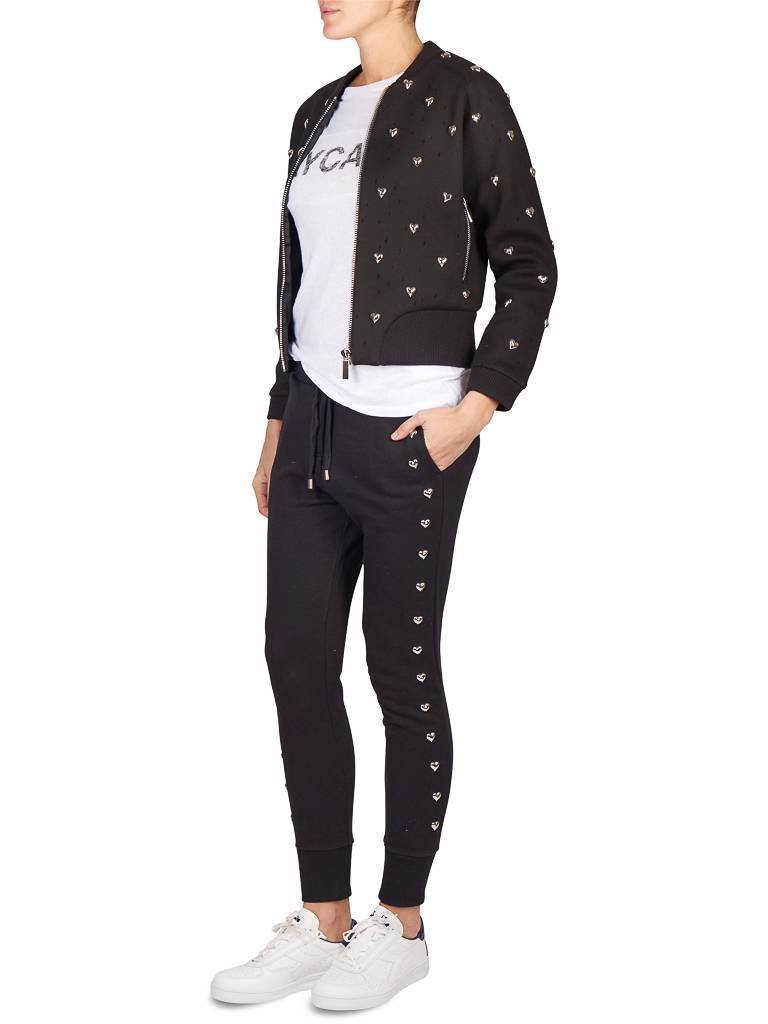 Zoe Karssen Hearts sweatpants zwart