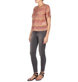 M Missoni Semi-transparent top taupe