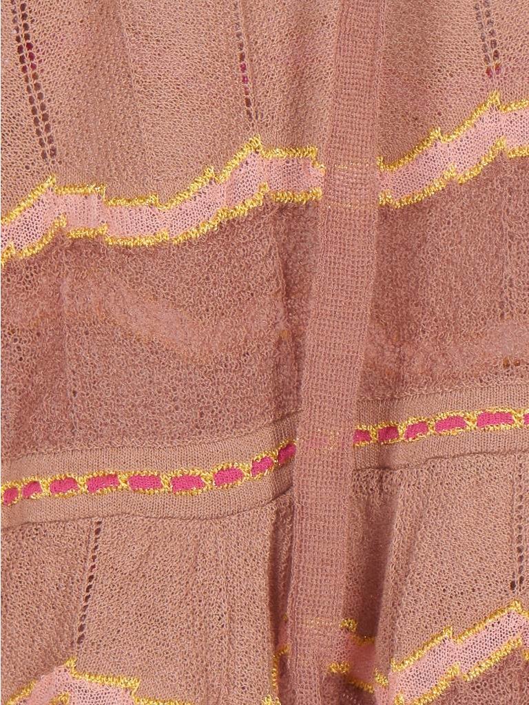 M Missoni Semi-transparante top taupe