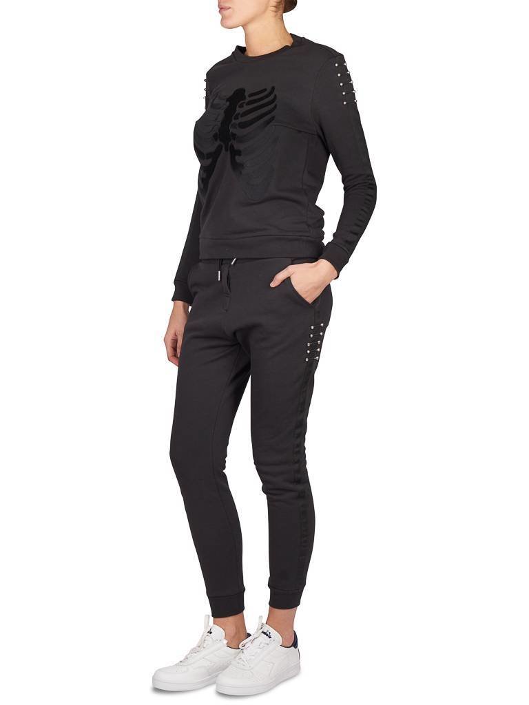 Zoe Karssen Rib cage Sweatshirt schwarz