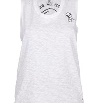 Zoe Karssen Be good or be gone Sleeveless top white