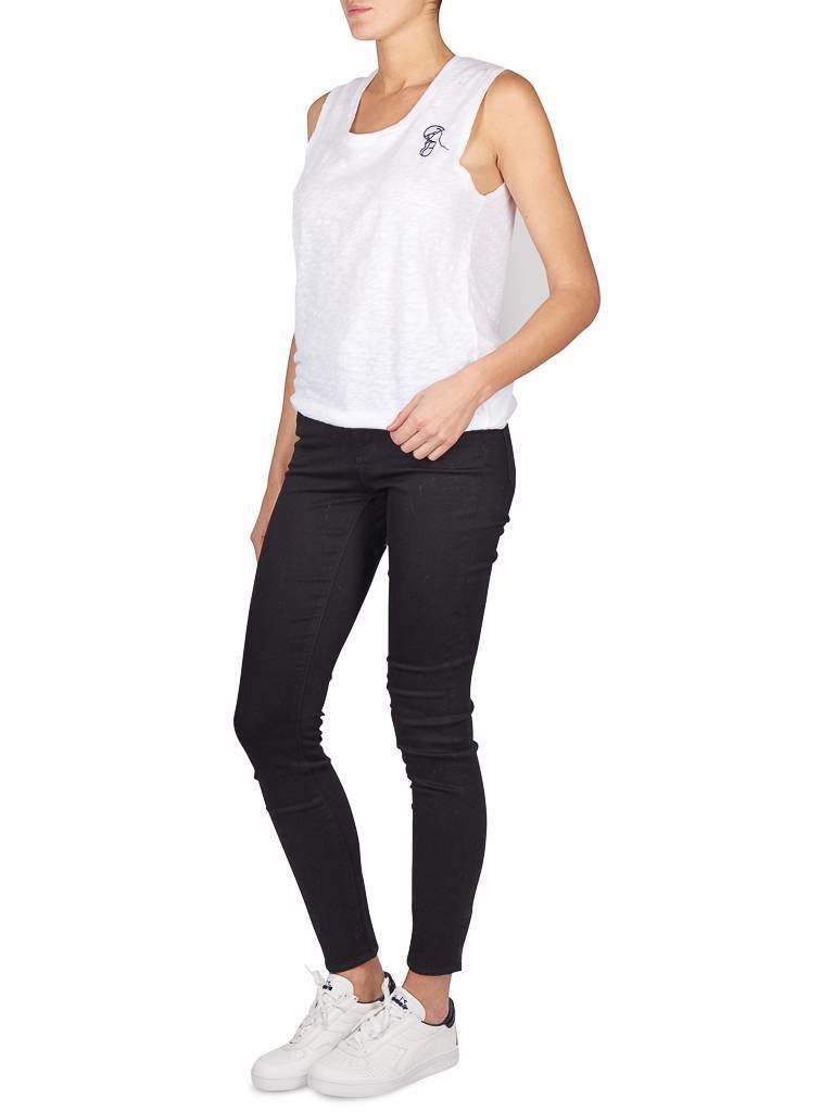 Zoe Karssen Be good or be gone Sleeveless top white