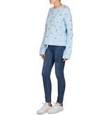Zoe Karssen Hearts all over sweater lichtblauw