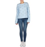 Zoe Karssen Hearts all over sweater lichtblauw