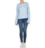 Zoe Karssen Hearts all over sweater light blue