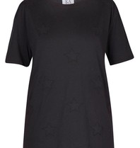 Zoe Karssen Stars all over t-shirt zwart