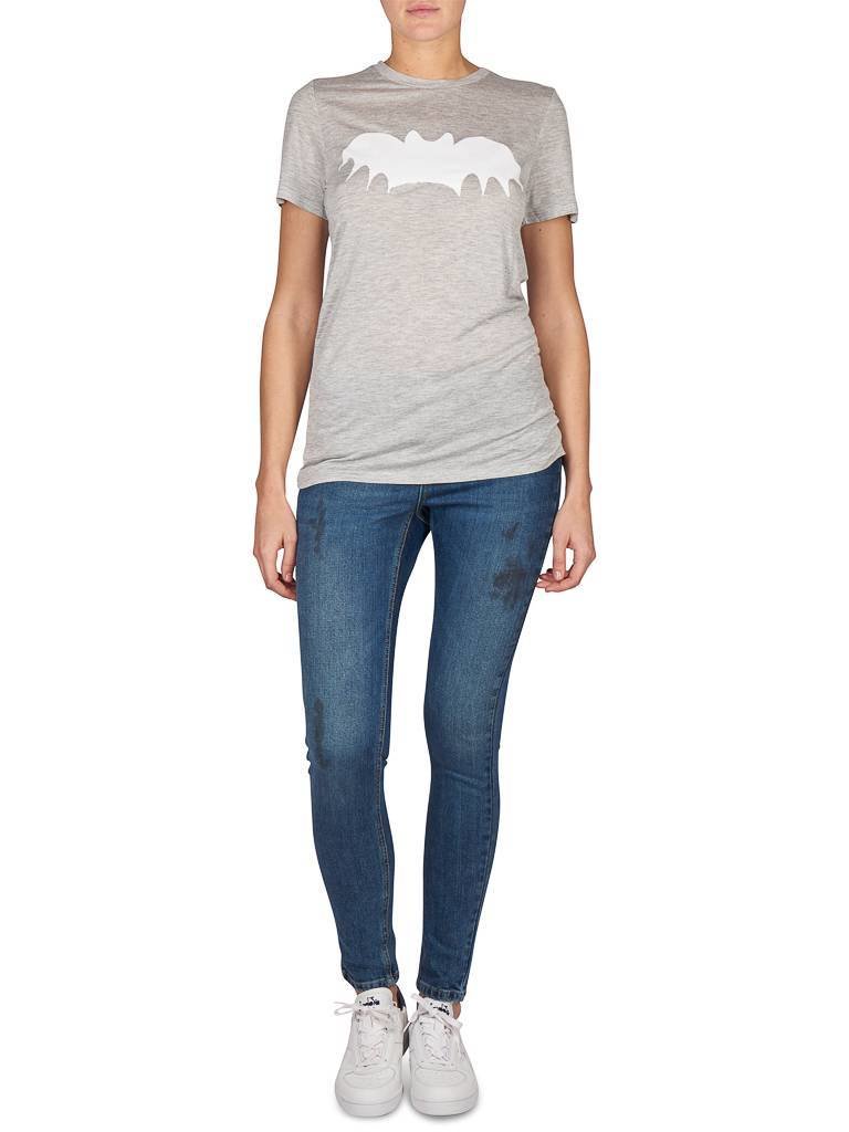 Zoe Karssen Bat Boyfriend T-Shirt grau