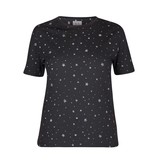 Zoe Karssen T-shirt met sterren zwart