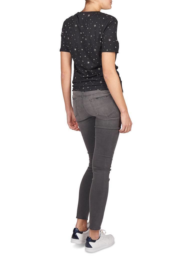 Zoe Karssen T-shirt met sterren zwart