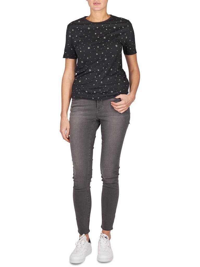 Zoe Karssen T-shirt met sterren zwart