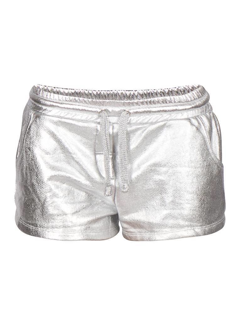 Zoe Karssen Silver foil shorts zilver