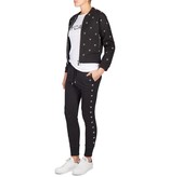 Zoe Karssen Hearts all over bomber jacket black