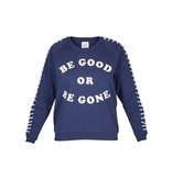 Zoe Karssen Be good or be gone sweater dark blue